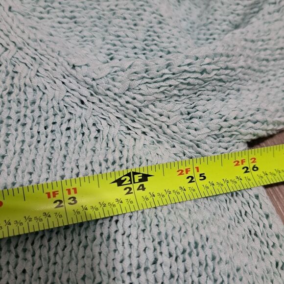 Eileen Fisher Sespry V Neck Cardigan Minimalist Boho Cotton Tape Yarn 3X NWT Blu - Picture 6 of 17